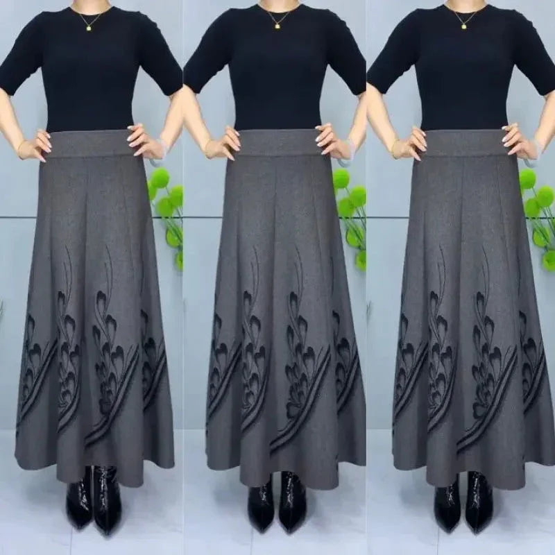 Donkerblauwe rok, linnen rok dames, linnen maxi-rok, A-lijn rok, lange linnen rok, damesrok, casual linnen rok, Xiaolizi 1497# - België Donkerblauwe rok, linnen rok dames, linnen maxi-rok, A-lijn rok, lange linnen rok, damesrok, casual linnen rok, Xiaolizi 1497# - België