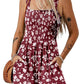 ⏰Hot Sale 50% Uit-Women's Summer Square Neck Sleeveless Loose Casual Shorts Smocked Rompers (🔥Koop er 2 krijg 5% korting & Gratis verzending)