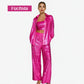 💕2025 HOT SALE💐Paillettenblazer en wijde broek voor dames (set van 3 stuks)
