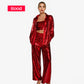 💕2025 HOT SALE💐Paillettenblazer en wijde broek voor dames (set van 3 stuks)