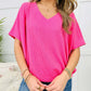 💥Beperkte tijd promotie 49% korting💥Dames V-hals veelzijdige casual vleermuismouwen T-shirt tops