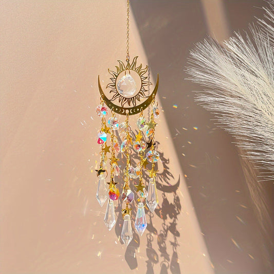 ✨Kristallen zonnevanger, binnen- en buitendecoratie voor raam, slaapkamer, binnenplaats, tuin☪️
