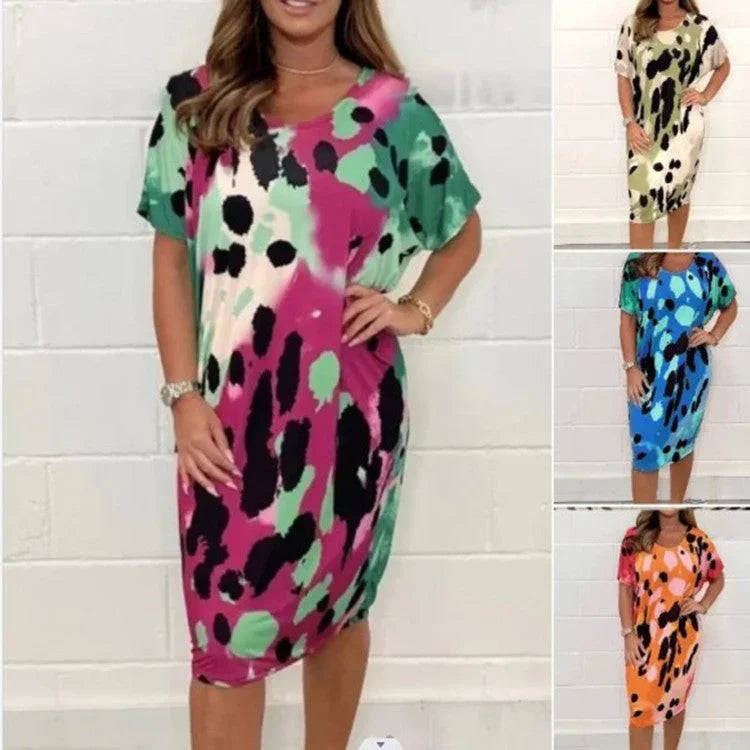 FEUSEUZ Dames luipaardprint overall straat retro luipaardprint