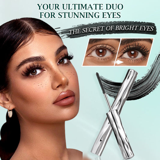 🎉3D Krullende Mascara met Metalen Borstel - Waterdicht & Langhoudend