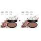🖤50% KORTING 2026 HETE VERKOOP! 50K+ Verkocht Wenkbrauw Stempel Poeder Kit met Applicatorkwast, Één Druk Perfecte Wenkbrauw Stempel, Waterbestendig Langdurig 24U Wenkbrauw Make-up voor Moeiteloze Dagelijkse Salon-Achtige Wenkbrauwen