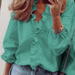 👚 NU 50% KORTING! ✨ Damesblouse met ruches en pofmouwen – Leuk ontwerp, losse pasvorm en veelzijdige stijl voor elke gelegenheid 🍃