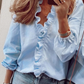 👚 NU 50% KORTING! ✨ Damesblouse met ruches en pofmouwen – Leuk ontwerp, losse pasvorm en veelzijdige stijl voor elke gelegenheid 🍃