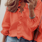 👚 NU 50% KORTING! ✨ Damesblouse met ruches en pofmouwen – Leuk ontwerp, losse pasvorm en veelzijdige stijl voor elke gelegenheid 🍃