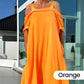 🌈 Maxi-jurk voor dames met open schouders