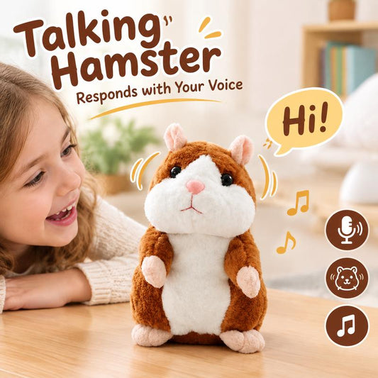 🎁 Sinterklaasactie: 50% korting🐹Pratende hamsterknuffel – herhaalt geluid, beweegt het hoofdje & zacht om te knuffelen. Verkrijgbaar in 3 kleuren & kersteditie – 15 cm! ✨🎄