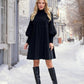 🖤Fall&Winter New Arrivals 50% OFF🖤Women's Lantern Sleeve Stand Collar Dress