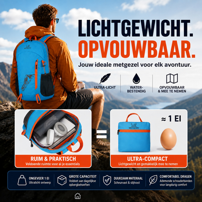 Opvouwbare, waterdichte kampeerrugza
