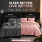 💗 Laatste dag van de uitverkoop – 50% korting⚡ Bedsure Soft Pintuck dekbedovertrekset
