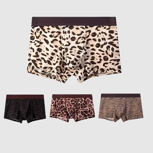 ⏳🐆Men's Leopard Print Ice Silk Briefs🔥
