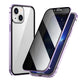 Magnetisch iPhone-hoesje met anti-spiegelglas en metaal