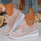 🎁2026 Nieuw binnen 60% KORTING💥👟 ✨Ademende Mesh Sneakers Met Strass: Fijn Voor De Zomer, Mooi Voor Elke Outfit!