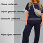 Set van gestreept T-shirt en wijde joggingbroek voor dames