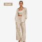 💕2025 HOT SALE💐Paillettenblazer en wijde broek voor dames (set van 3 stuks)