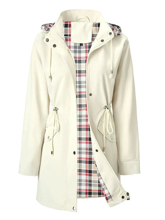 🍂Herfst Hete Verkoop 50% Korting💗🧥Ultieme geruite waterdichte jas voor dames🍃