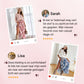 Top met ronde hals & bedrukte rok met riem