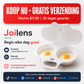 🥚 Perfect Gepocheerde Eieren in 2 Minuten – Magnetron Eierkoker met Spatdeksel | Zonder Olie & Zonder Spatten ✨