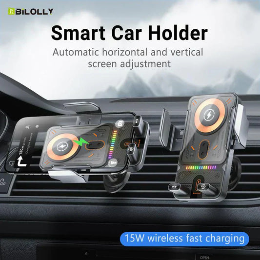 🚗 NU 50% KORTING! 📱 2-in-1 autotelefoonhouder & draadloze oplader – 360° draaibaar, stevige grip & snel opladen 🔋