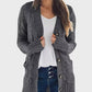 🔥Dames herfst casual langemouwen open vest met knopen en kabelpatroon (bij aankoop van 2 stuks gratis verzending)