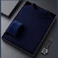 High quality solid color thick cashmere men's sweater