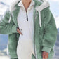 🎁Kerst Hete verkoop 49% OFF🎄Superwarm & Stijlvol Fleecejack voor Dames met Capuchon!❄️