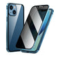 Magnetisch iPhone-hoesje met anti-spiegelglas en metaal