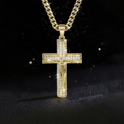 ✝️ NU 50% KORTING! 🔥 Ketting met Jezus-kruisbeeld – 14-karaats verguld, in geschenkverpakking & spirituele bescherming 🙏