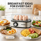 🥚⚡ Multifunctionele Eierkoker voor 8 Eieren – Met Kooksignaal, Pocheerbakje & Omeletvorm