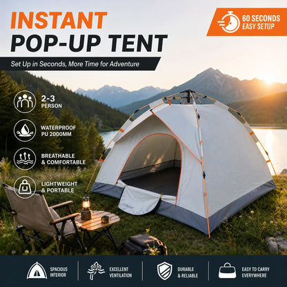 🏕️ 50% korting! ⛺Automatische, snel te openen, waterdichte kampeertentset