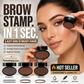 🖤50% KORTING 2026 HETE VERKOOP! 50K+ Verkocht Wenkbrauw Stempel Poeder Kit met Applicatorkwast, Één Druk Perfecte Wenkbrauw Stempel, Waterbestendig Langdurig 24U Wenkbrauw Make-up voor Moeiteloze Dagelijkse Salon-Achtige Wenkbrauwen