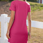 💕Last Day Promotion 50% UIT👗Casual Square Neck Pocket Short Sleeve Dress with Pockets voor dames