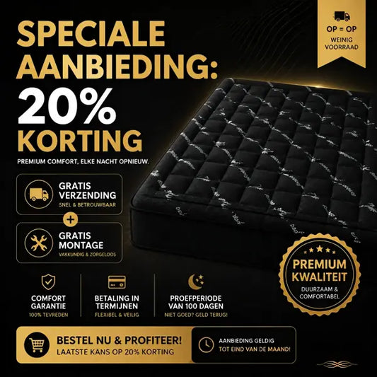 🛌 Matrashoes met bamboevezelvulling 🌱 | 100% natuurlijk | Een zachte💤, ademende en vochtregulerende slaapervaring, hypoallergeen, duurzaam en milieuvriendelijk ♻️ | Geschikt voor warme nachten en de gevoelige huid | Profiteer nu van 50% korting! 👉
