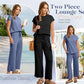 🌺Nieuwe artikelen 2025 - 50% KORTING🌺Nieuwe dames casual top met kapmouwen, wijde pijpen, cropped broek, tweedelige sets