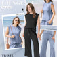 🌺Nieuwe artikelen 2025 - 50% KORTING🌺Nieuwe dames casual top met kapmouwen, wijde pijpen, cropped broek, tweedelige sets