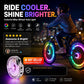 ✨50% OFF⏰Colorful Bike Wheel Hub Light🚴A Must‑Have For Cycling Enthusiasts!🌃Light Up the Night