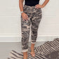 Vrouwen Camouflage Casual Broek met Koordsluiting