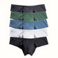 Effen kleur ademende herenslip met lage taille【Koop 5, krijg er 2 gratis】