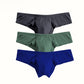 Effen kleur ademende herenslip met lage taille【Koop 5, krijg er 2 gratis】