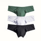 Effen kleur ademende herenslip met lage taille【Koop 5, krijg er 2 gratis】