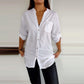 Casual top met patchwork pailletten