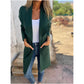 🔥Grote verkoop🔥Reverskraag casual open-front trui met lange mouwen