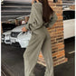 Nieuw product hete verkoop 49% korting❤️‍🔥Tweedelige gebreide jas en broek voor dames met knopen