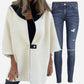 Casual stand kraag van dameshalte halve zip jas