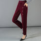 Warme corduroy damesbroek met hoge taille - Koop 2 gratis verzending