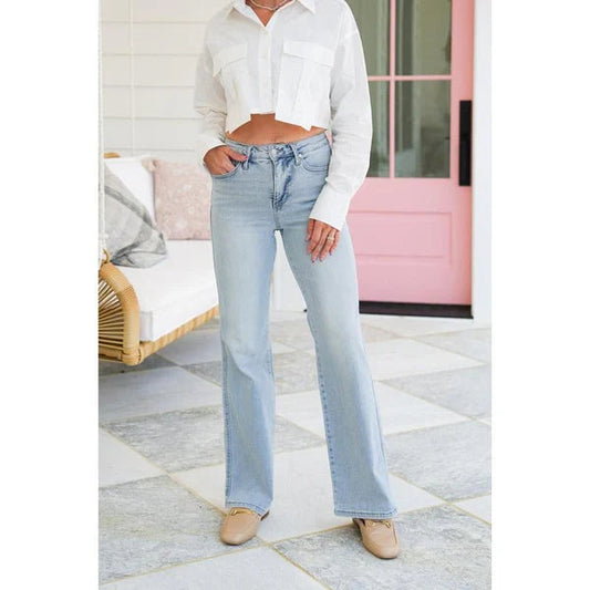 🏆️Laatste dag 49% KORTING -👖Vintage High Waist Straight Leg Jeans voor dames