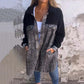 🎁Nieuw product 49% korting 💖Een lang dameshemdjack van denim met sherpavoering(Gratis verzending)